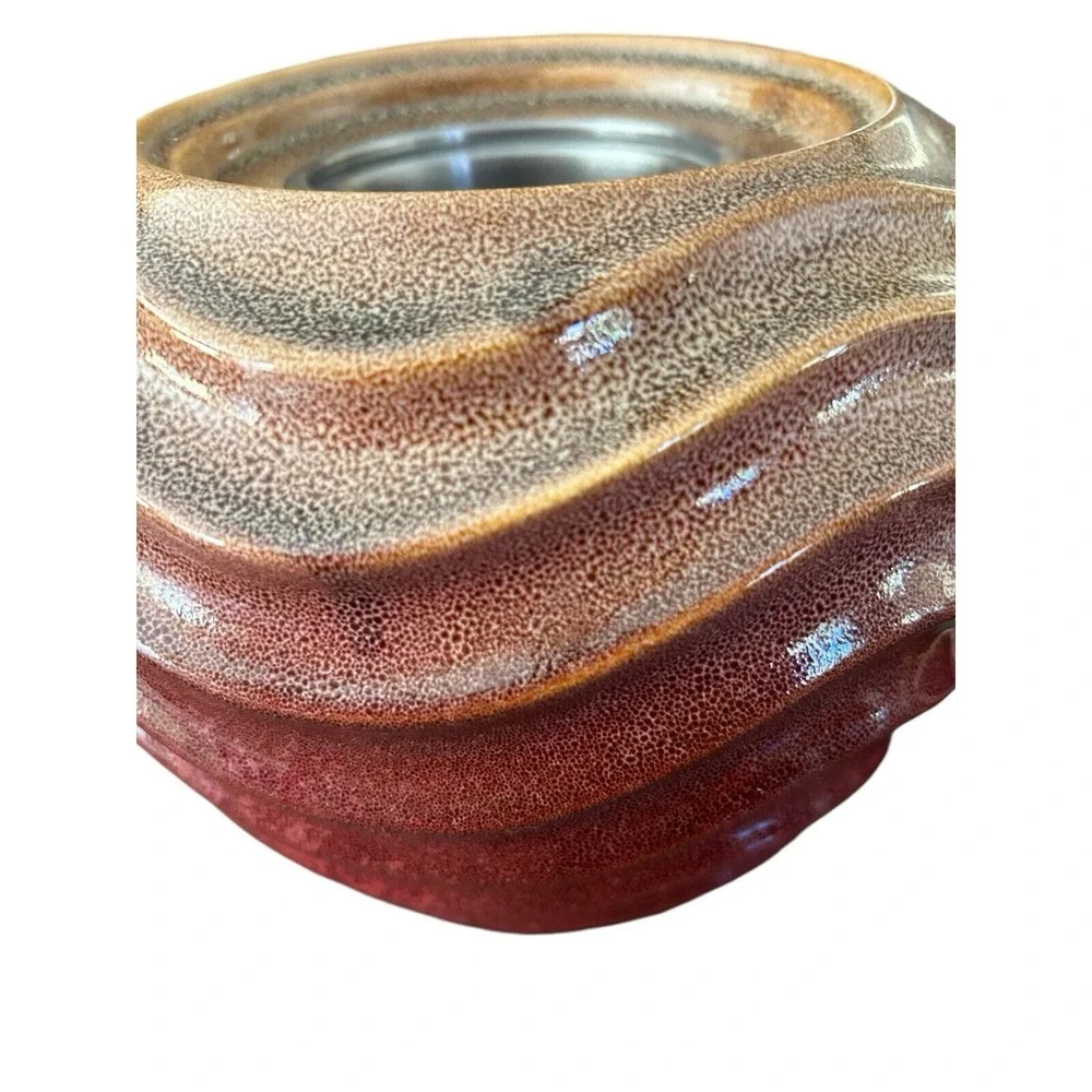 Fireside  Firepot‎ indoor/outdoor ceramic covered crock new